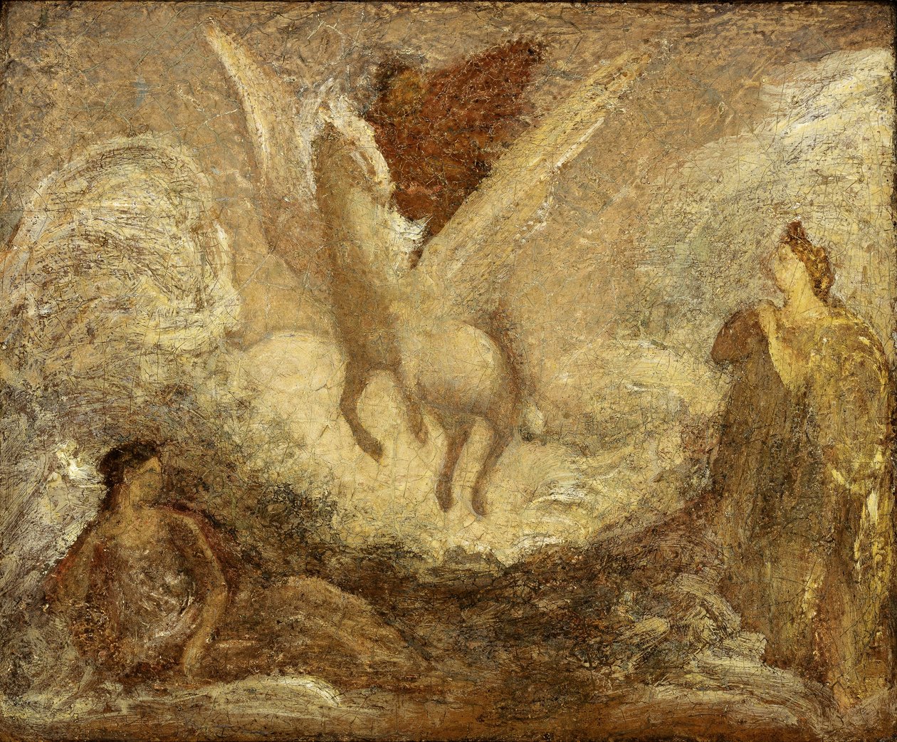 Pegasus tager af sted af Albert Pinkham Ryder