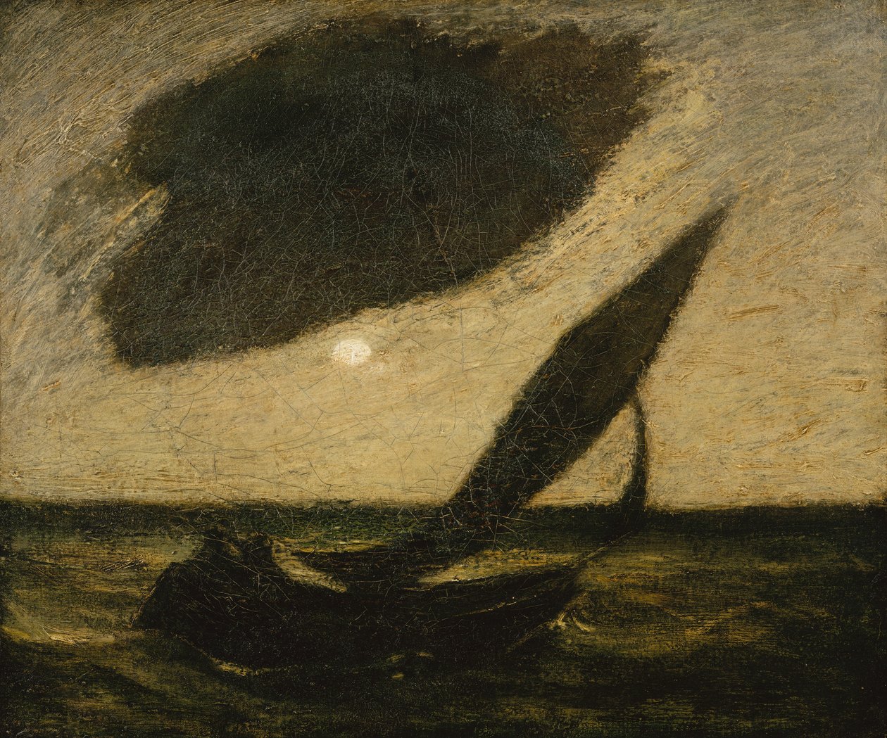 Under en sky, ca. 1900. af Albert Pinkham Ryder