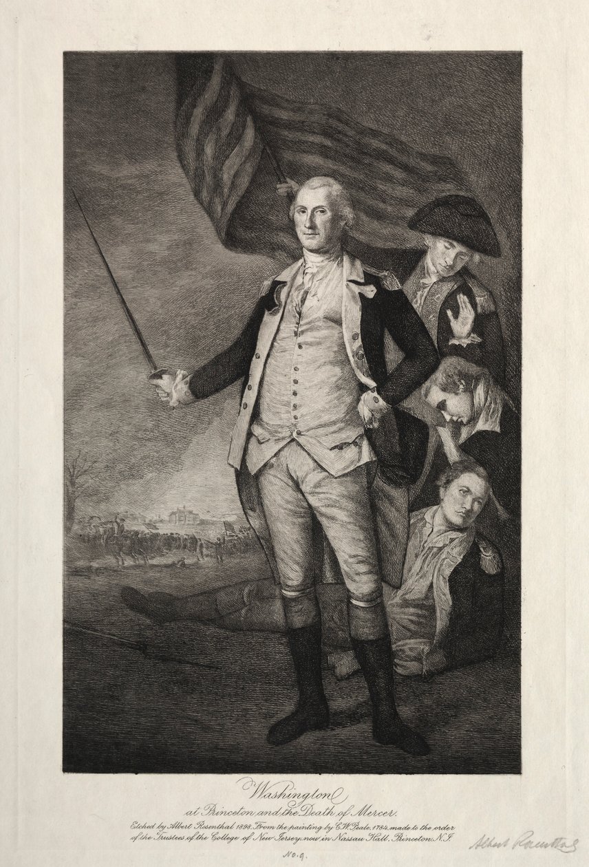 George Washington i Princeton af Albert Rosenthal