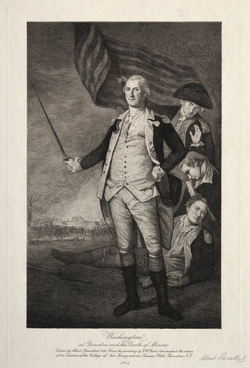 George Washington i Princeton, 1898. af Albert Rosenthal