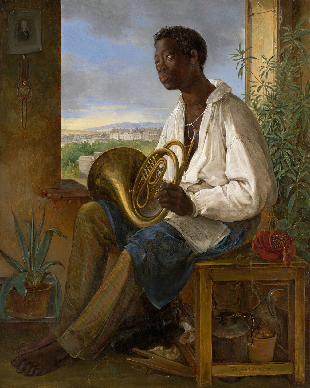 Portræt af Emmanuel Rio, 1836. af Albert Schindler
