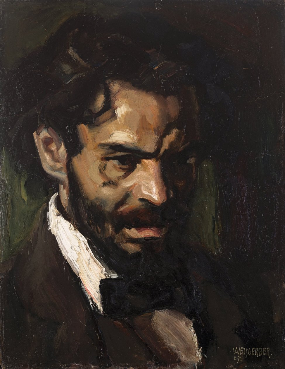 Digteren Ludwig Scharf af Albert Weisgerber