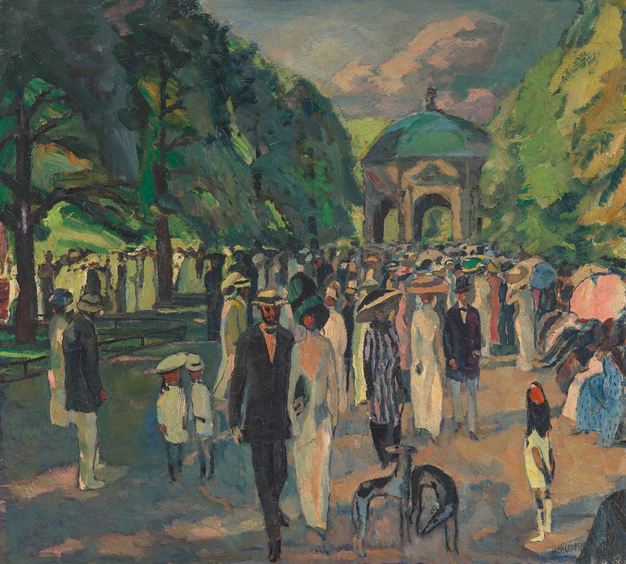 I München Hofgarten af Albert Weisgerber