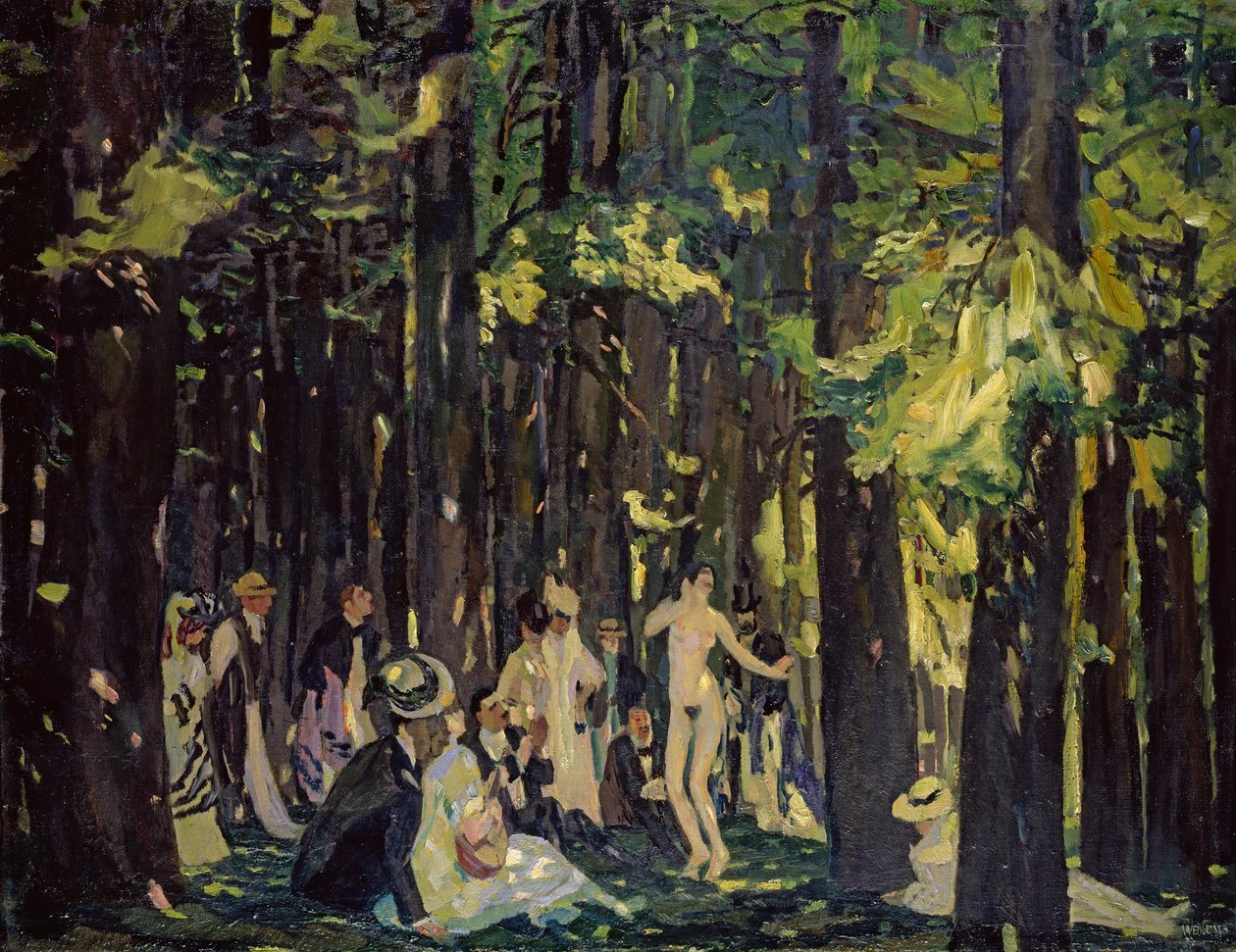 sommerdag af Albert Weisgerber