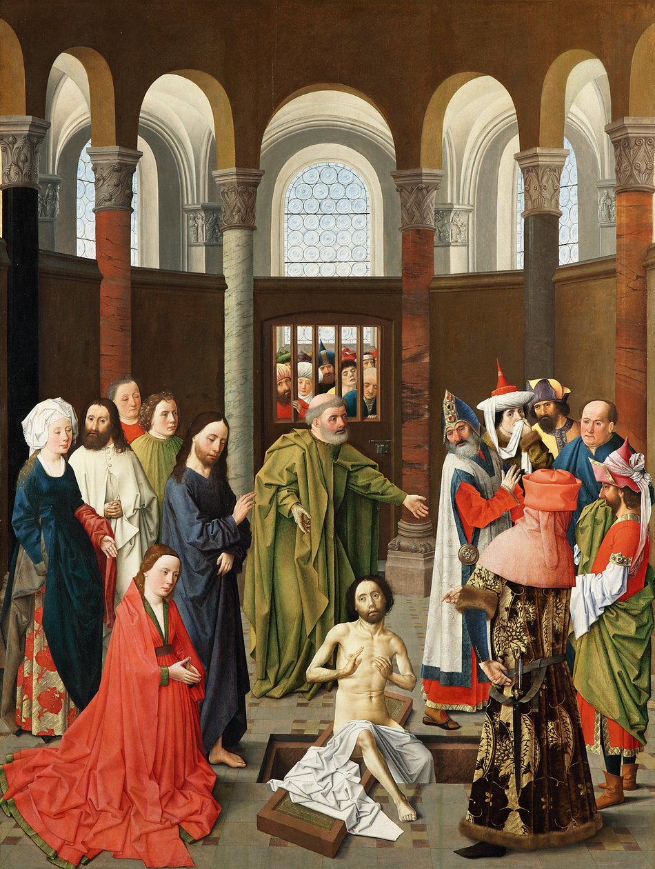 Opvækkelsen af Lazarus af Albert van Ouwater
