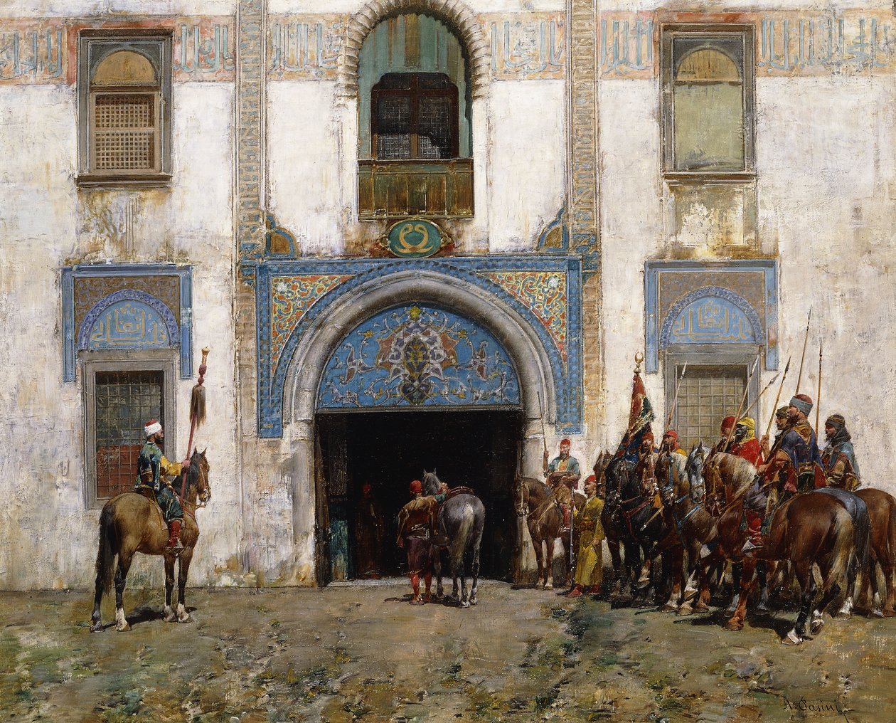 Slotsvagten, af Alberto Pasini