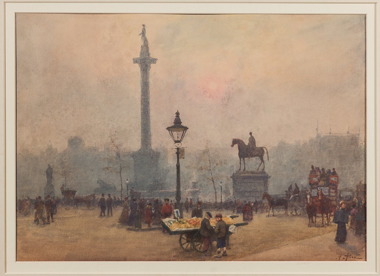 Trafalgar Square (akvarel) af Alberto Pisa