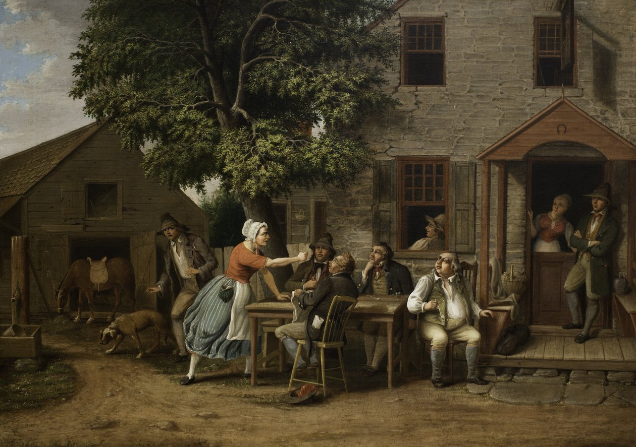 Rip Van Winkle på kroen, 1879 af Albertus D.O Browere