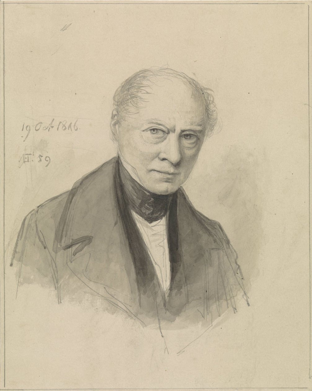 Selvportræt af Albertus Brondgeest