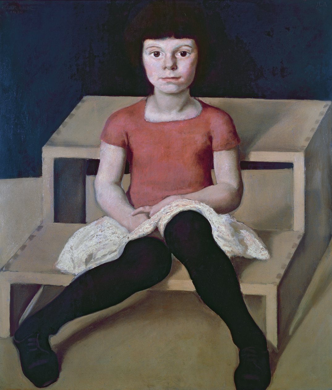 Kunstnerens yngste datter, 1920 af Albin Egger Lienz