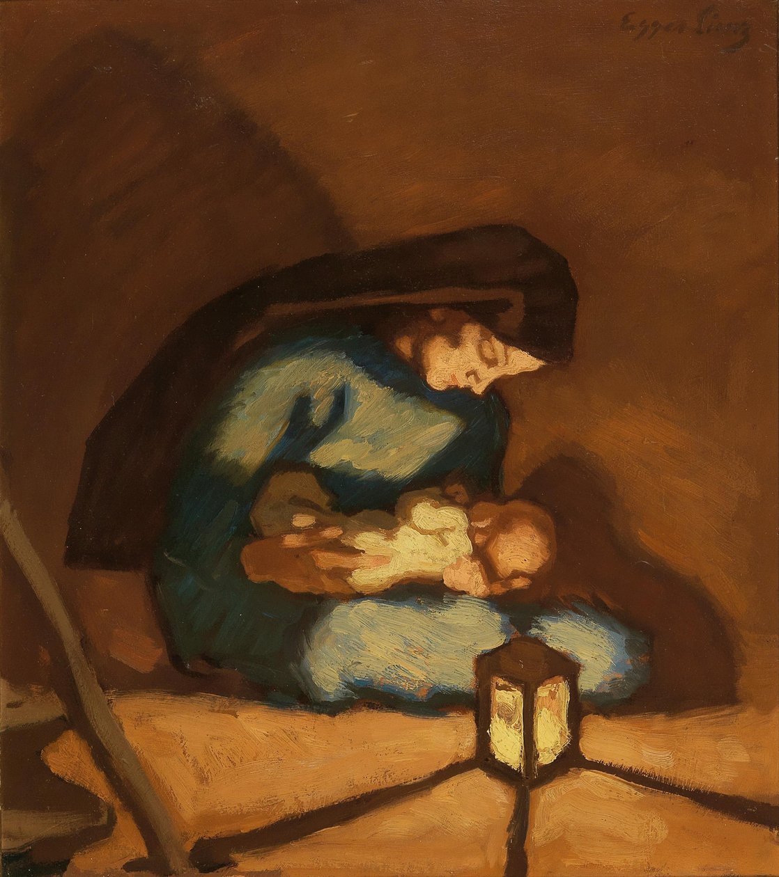 Madonna, ca. 1922. af Albin Egger Lienz