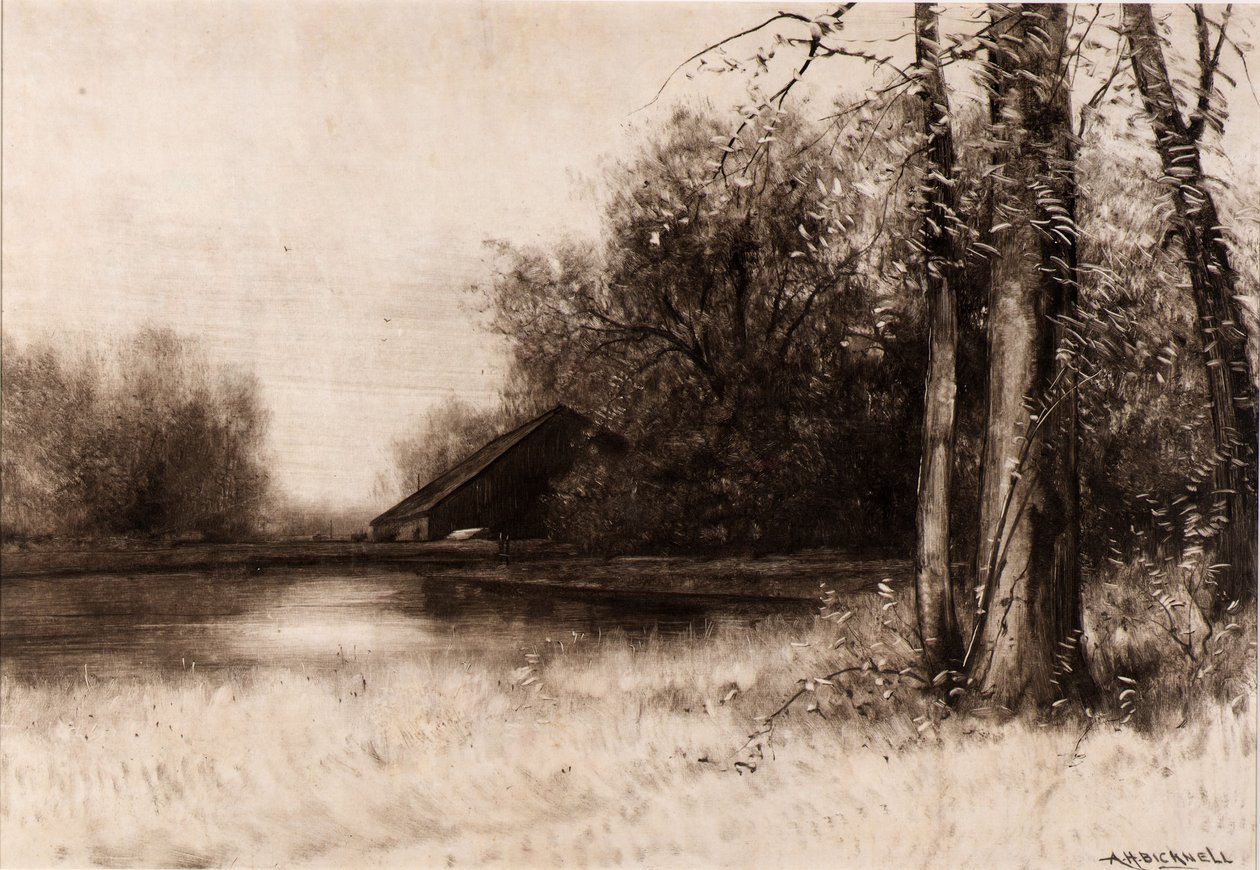 Mølledammen af Albion Harris Bicknell