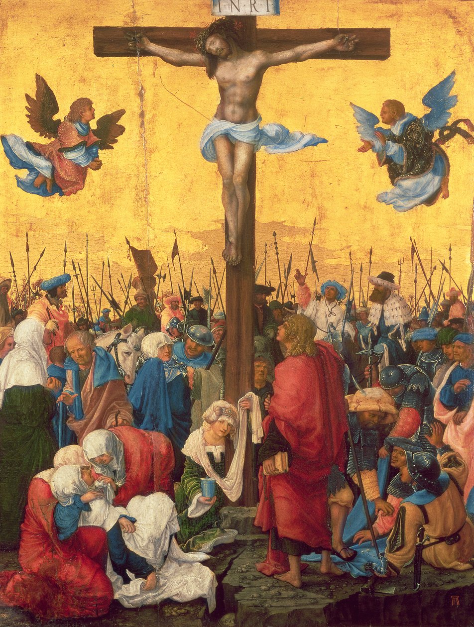 Korsfæstelse, ca. 1518 (olie på limetræspanel) af Albrecht Altdorfer