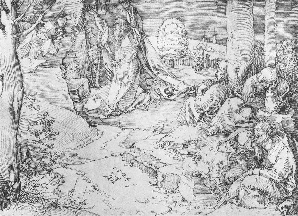 Kristus på Oliebjerget af Albrecht Dürer