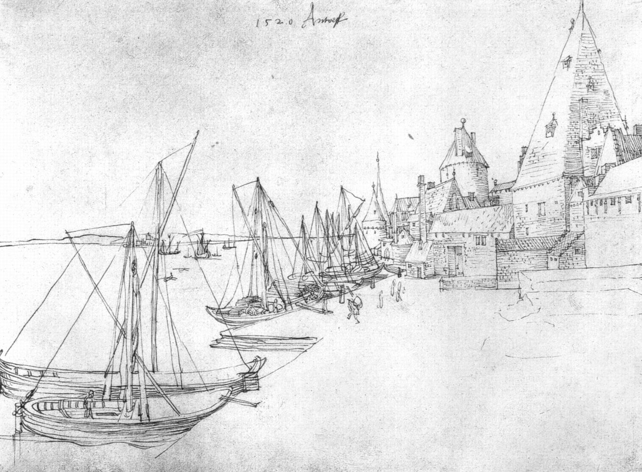 Havnen i Antwerpen af Albrecht Dürer