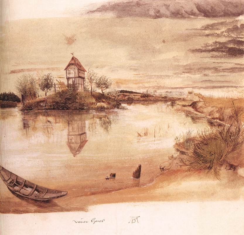 Hus ved en dam af Albrecht Dürer