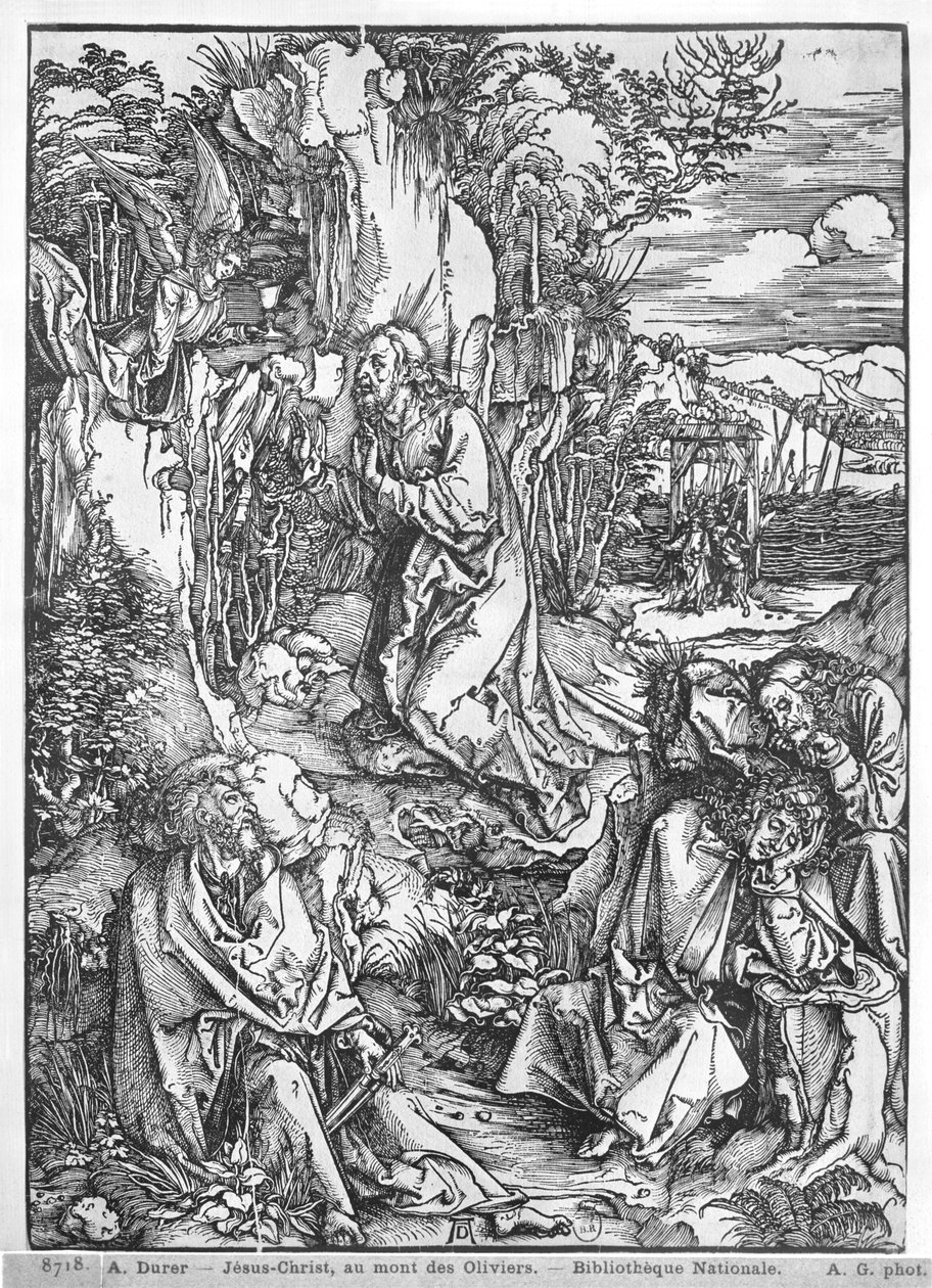 Jesus Kristus på Oliebjerget af Albrecht Dürer