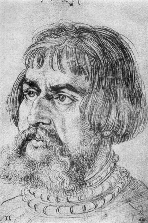 Portræt af Lucas Cranach den ældre af Albrecht Dürer