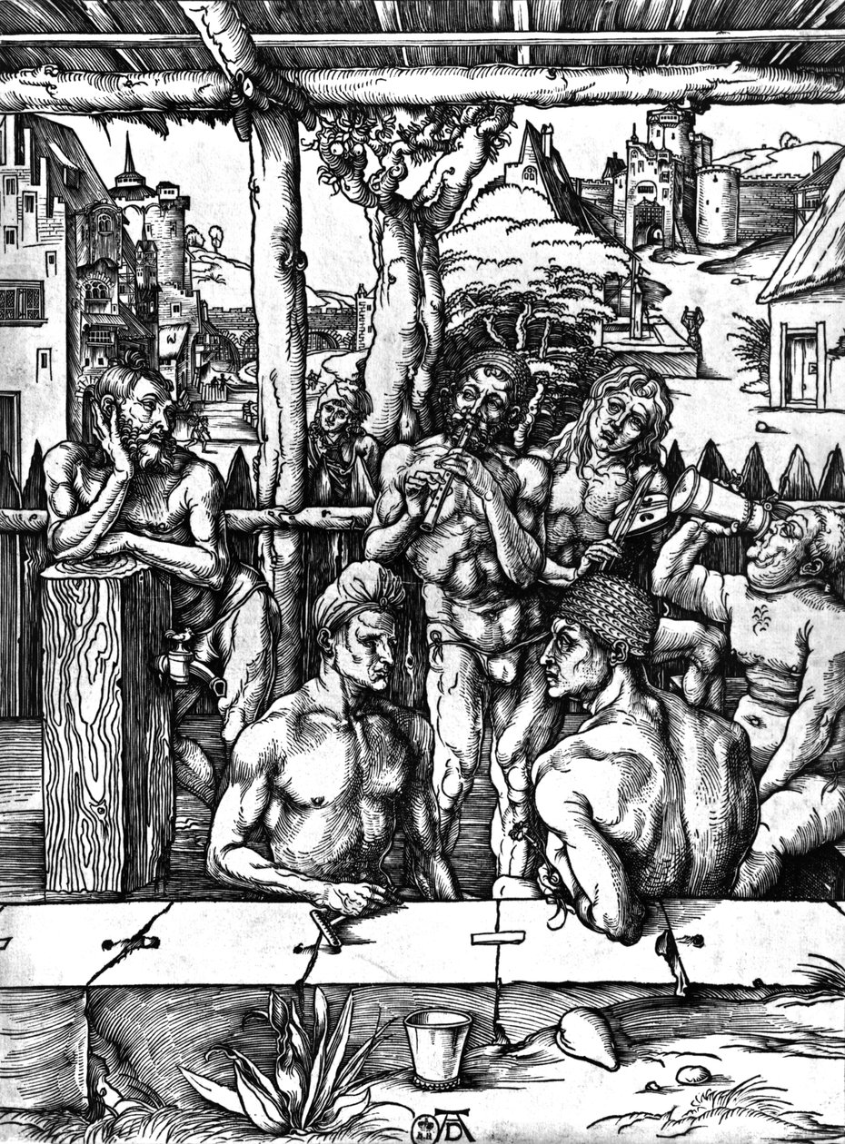 Mænds bad, c.1498 af Albrecht Dürer