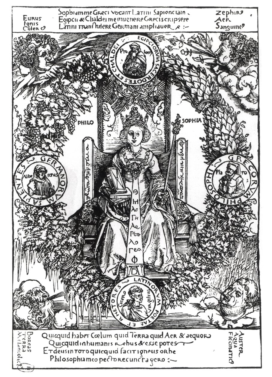 Allegory of Philosophy, 1502 af Albrecht Dürer