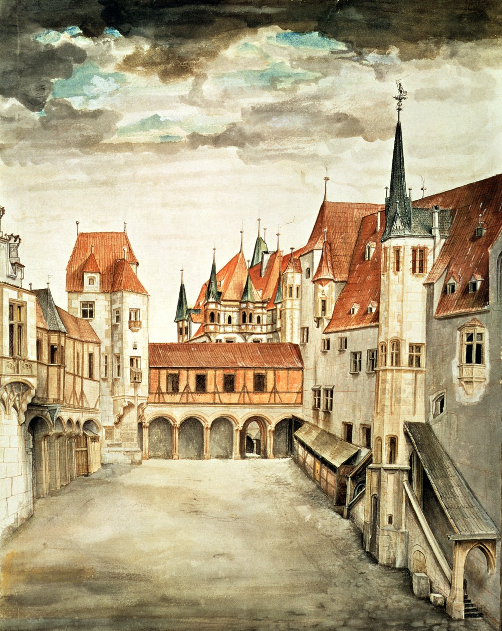 Slotsgård, Innsbruck af Albrecht Dürer