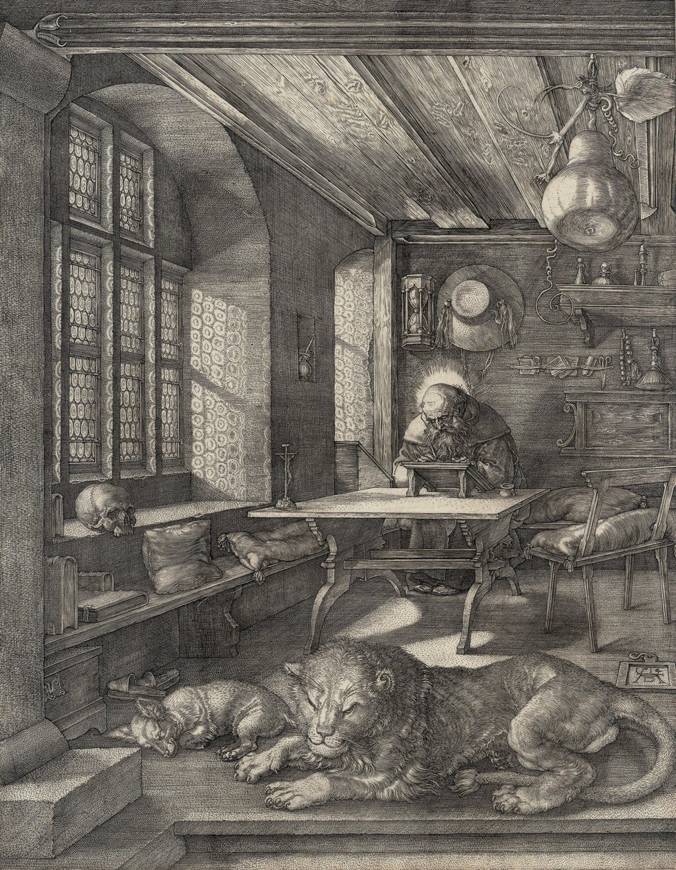 Sankt Hieronymus i hans Studie, 1514 af Albrecht Dürer