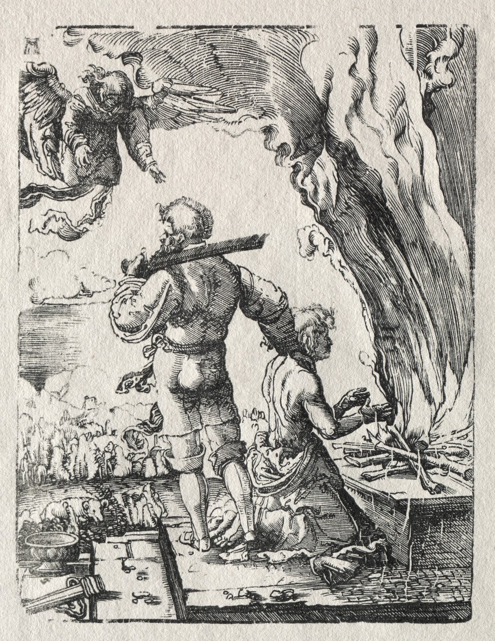 Abrahams Offer, ca. 1520. af Albrecht Altdorfer