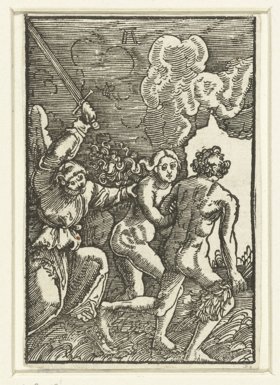 Udvisning fra paradis af Albrecht Altdorfer