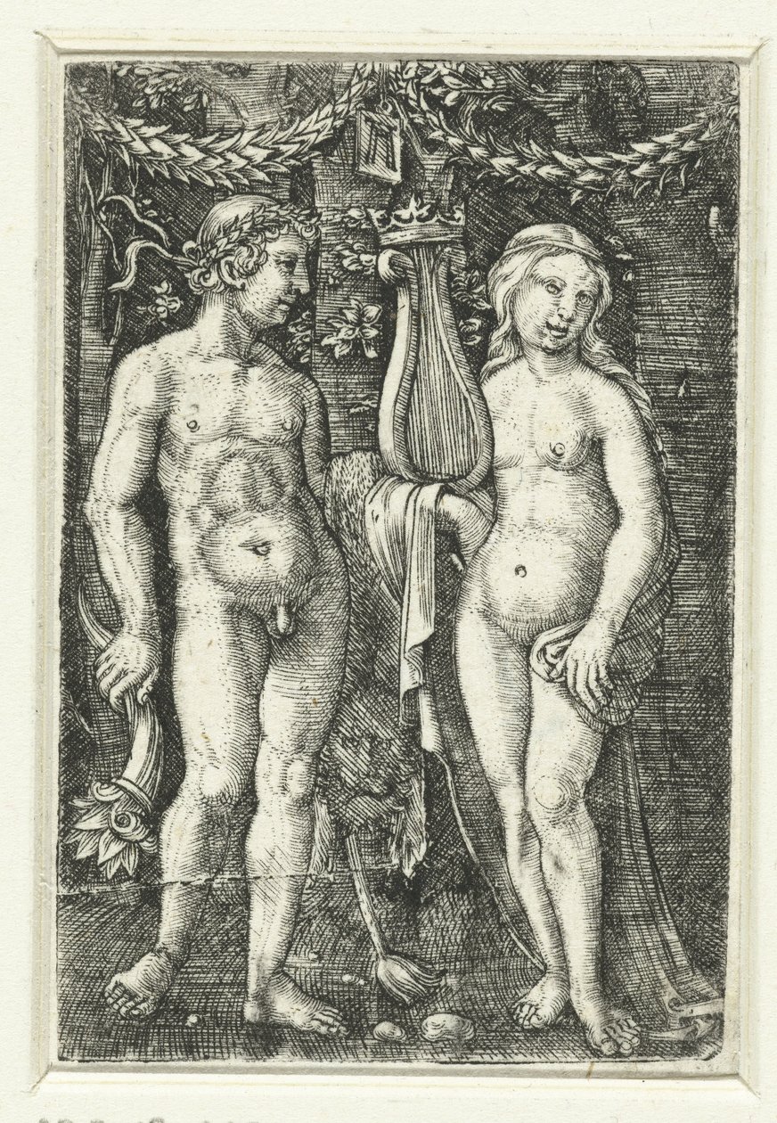 Hercules og en muse af Albrecht Altdorfer