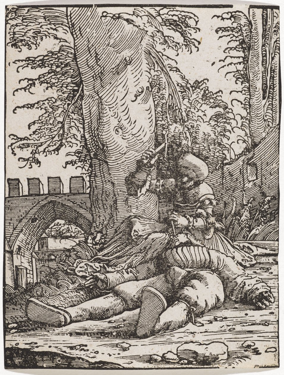 Jael dræber Sisera, ca. 1523. af Albrecht Altdorfer