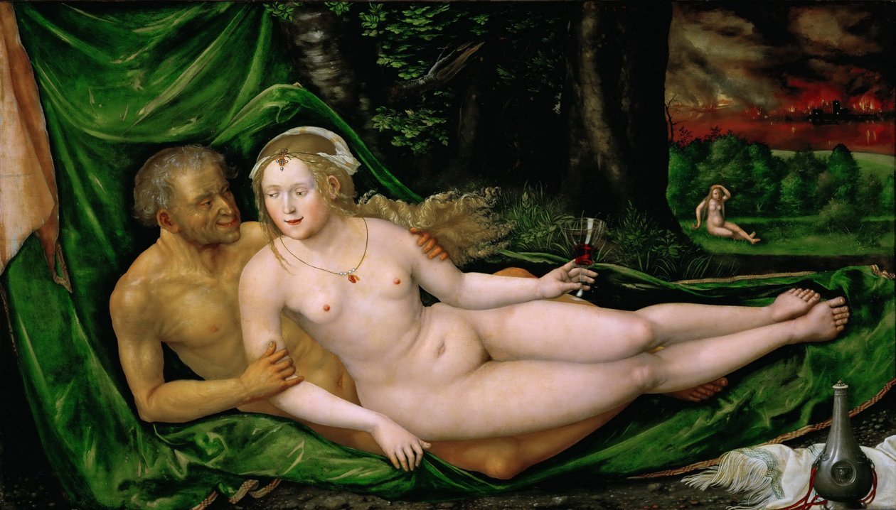 Lot og hans døtre, 1537 af Albrecht Altdorfer
