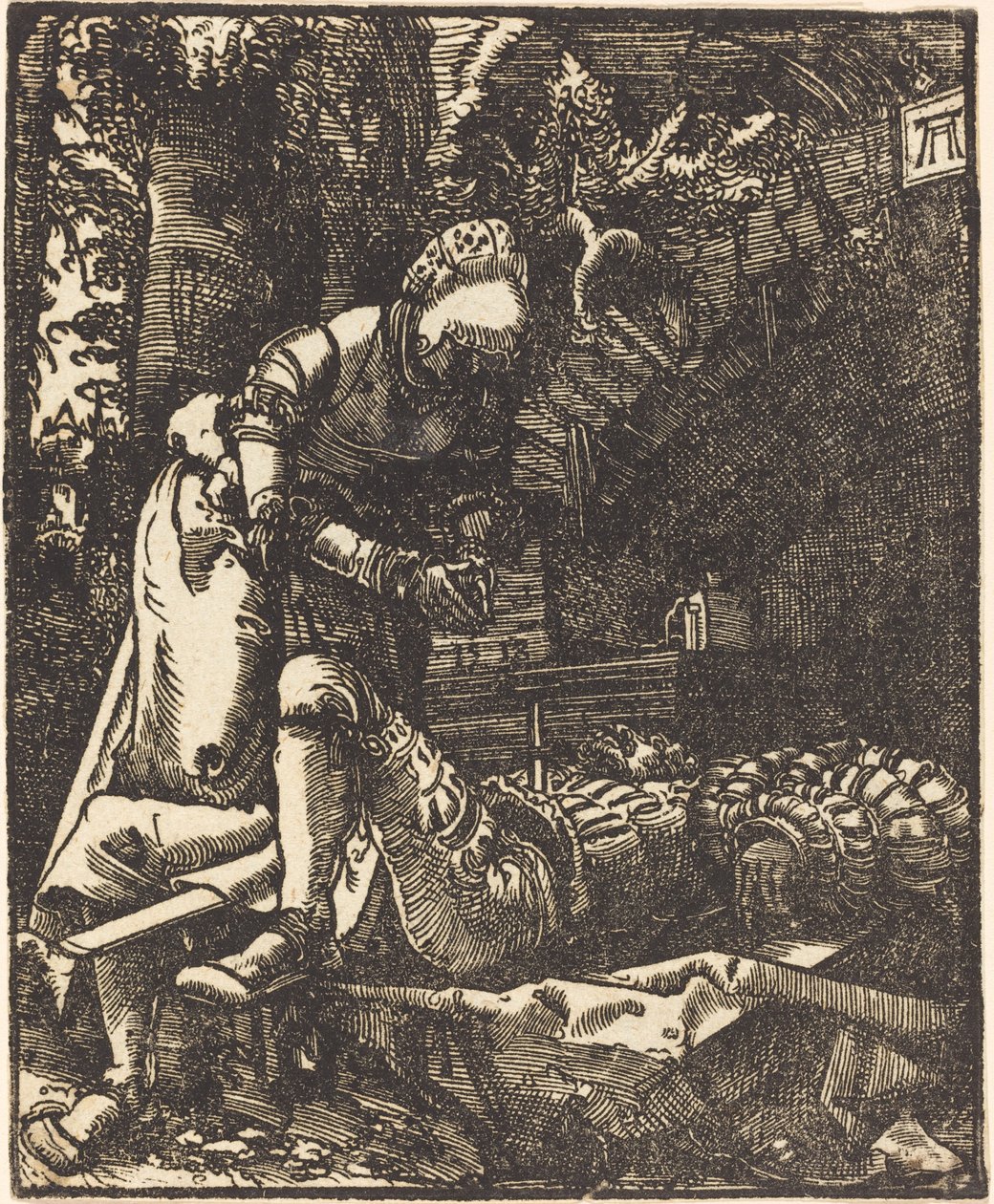 Pyramus og Thisbe af Albrecht Altdorfer