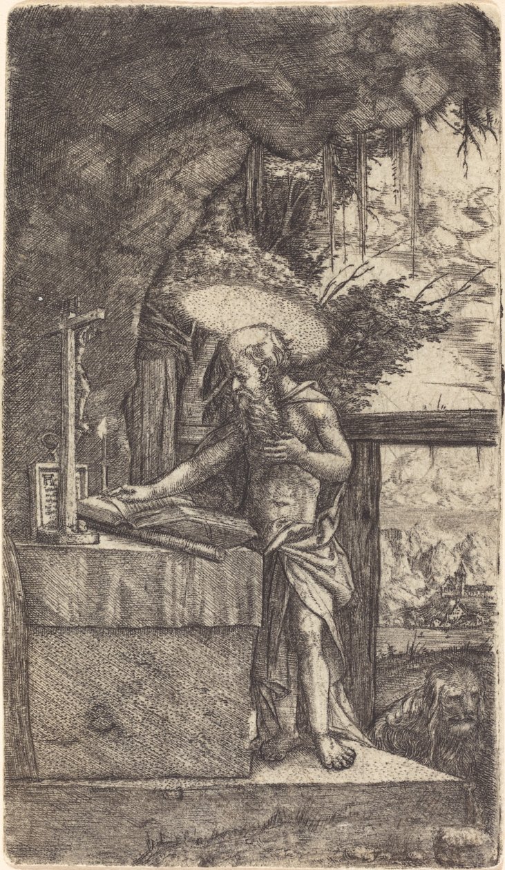 Sankt Jerome Reading af Albrecht Altdorfer