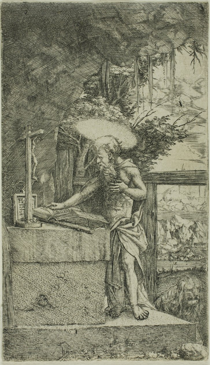 Sankt Jerome Reading af Albrecht Altdorfer