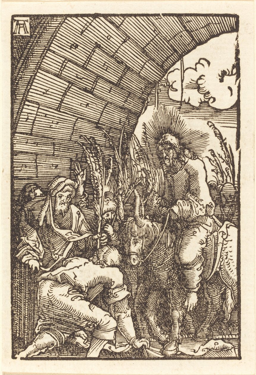 Indtoget i Jerusalem af Albrecht Altdorfer