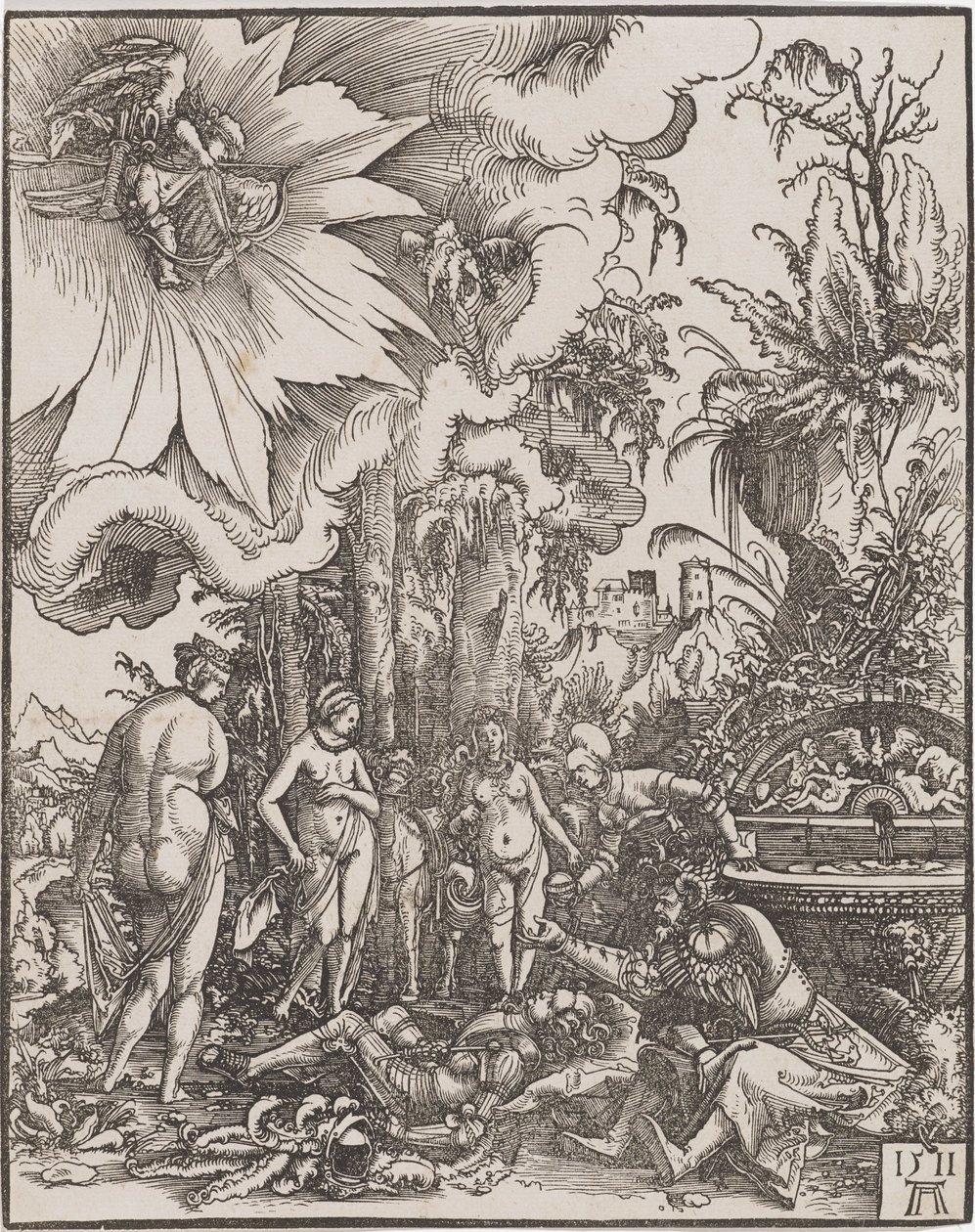 The Judgment of Paris, 1511. af Albrecht Altdorfer