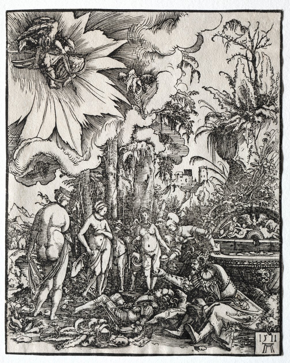 Dommen i Paris, 1511. af Albrecht Altdorfer