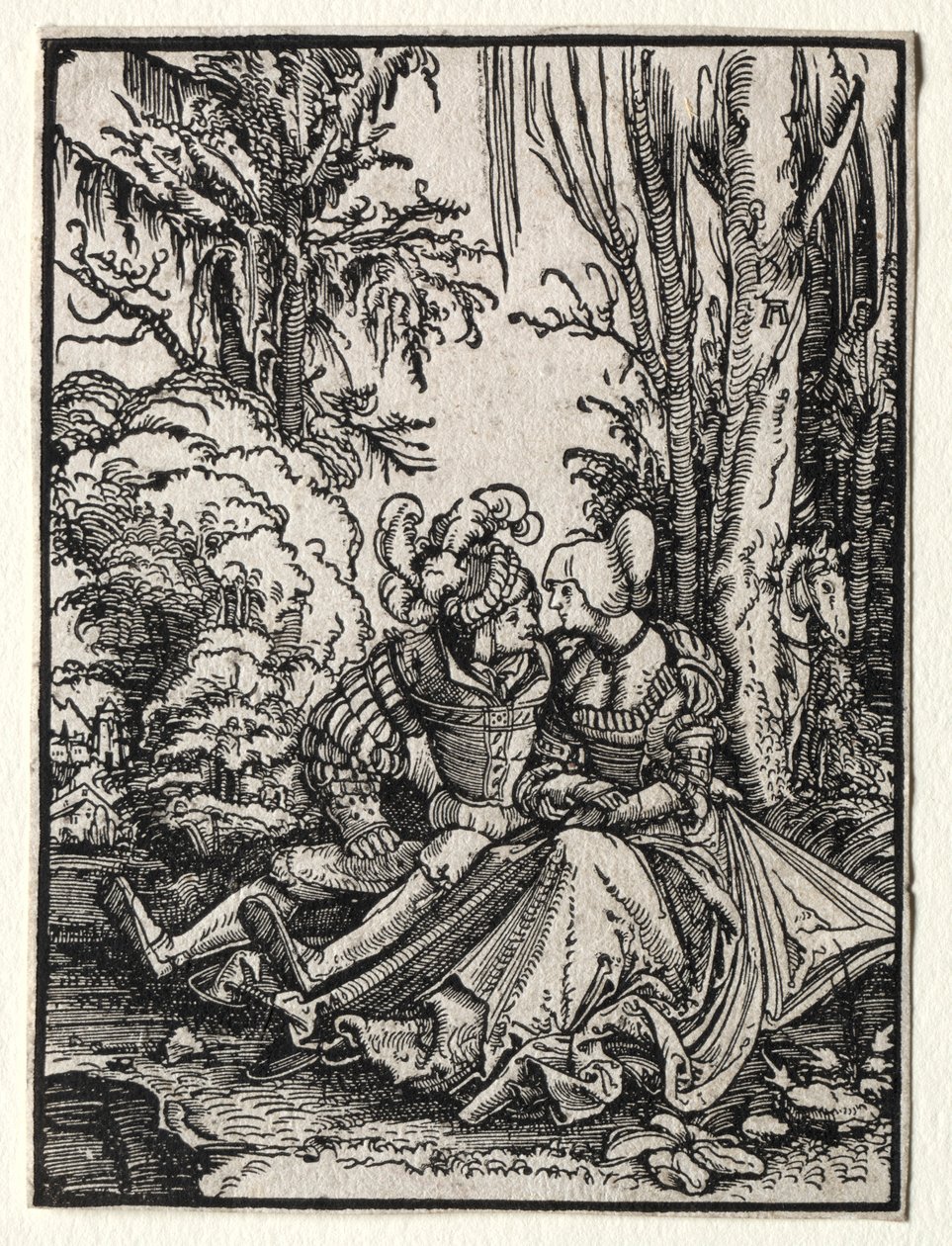 De elskende, 1511. af Albrecht Altdorfer