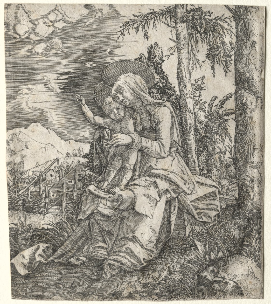 Jomfruen i et Landskab af Albrecht Altdorfer