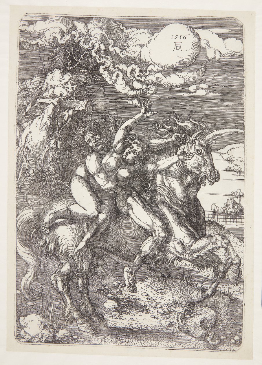 Bortførelse på en enhjørning af Albrecht Dürer