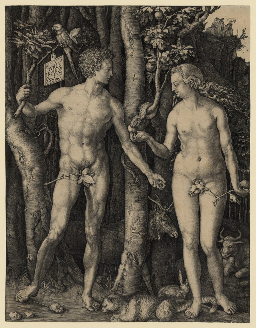Adam og Eva af Albrecht Dürer