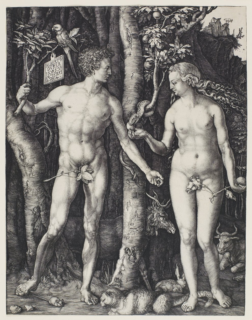 Adam og Eva af Albrecht Dürer