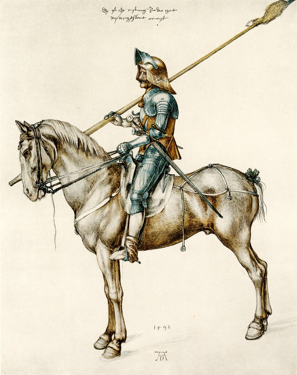 Rustning af en tysk ridder af Albrecht Dürer