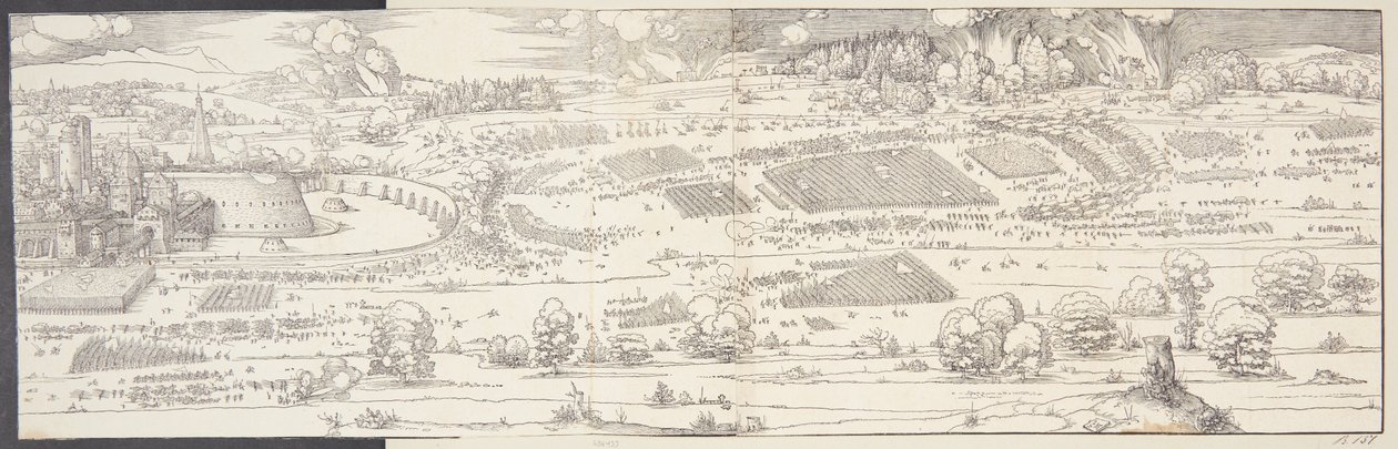 Belejringen af en borg af Albrecht Dürer