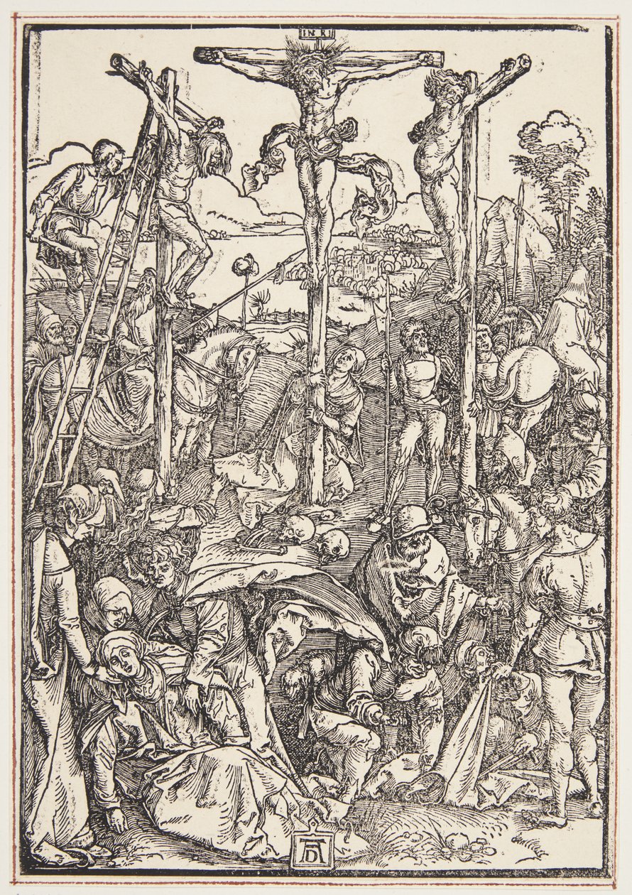 Golgata (beskedent træsnit) af Albrecht Dürer