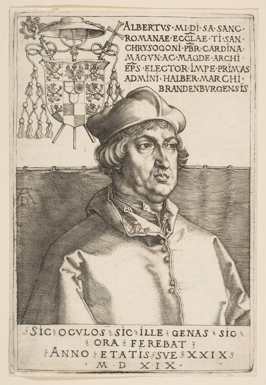 Kardinal Albrecht af Brandenburg, 1519. af Albrecht Dürer