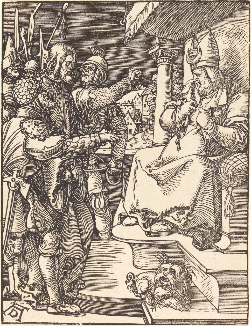 Kristus før Kajfas af Albrecht Dürer