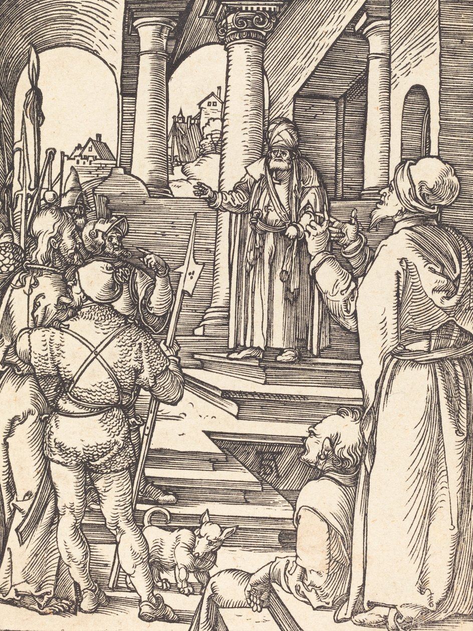 Kristus før Pilatus, sandsynligvis ca. 15091510. af Albrecht Dürer