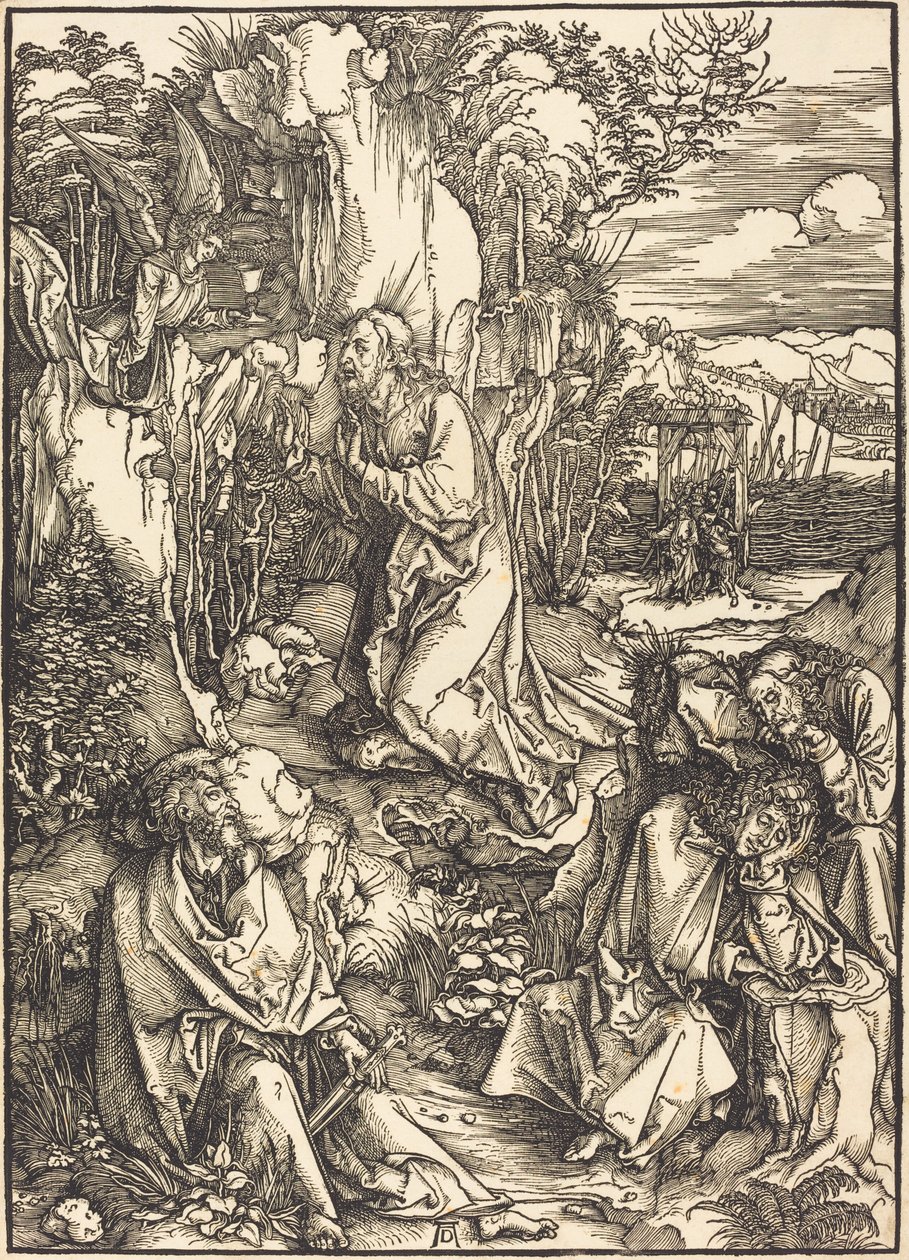 Kristus på Oliebjerget af Albrecht Dürer
