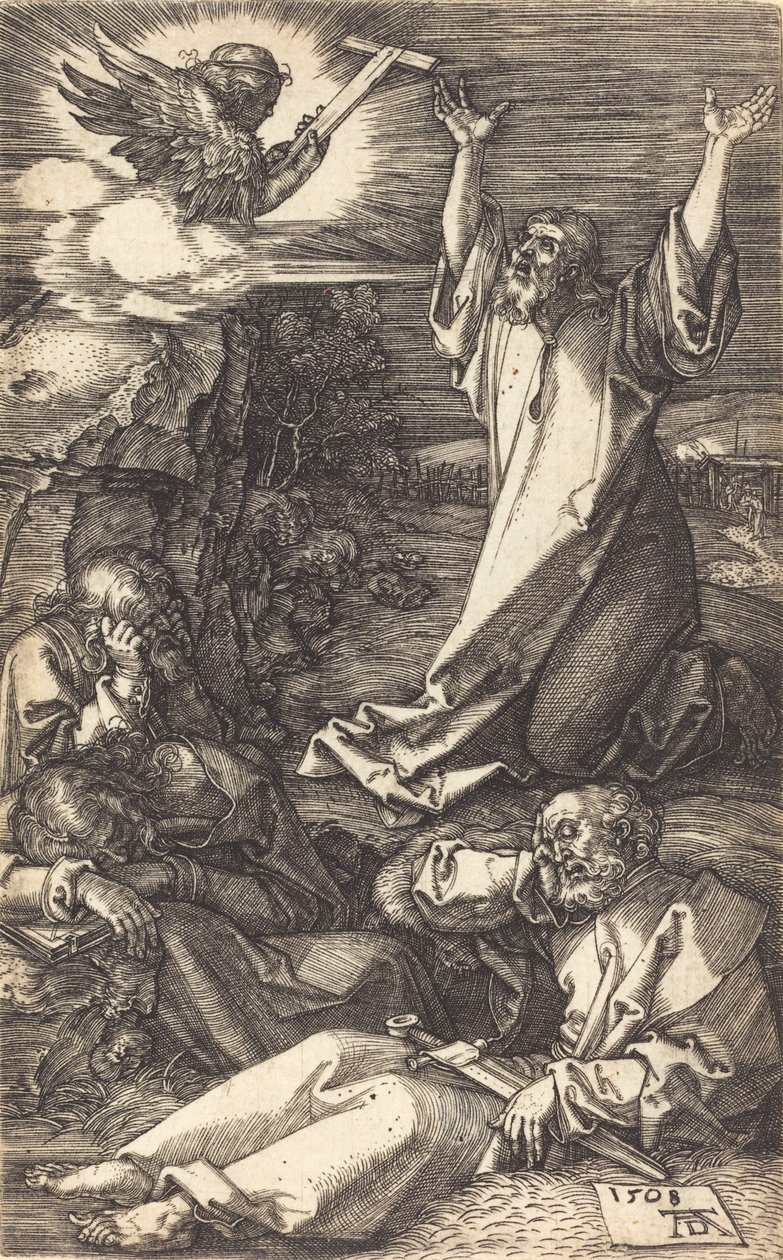 Kristus på Oliebjerget, 1508. af Albrecht Dürer
